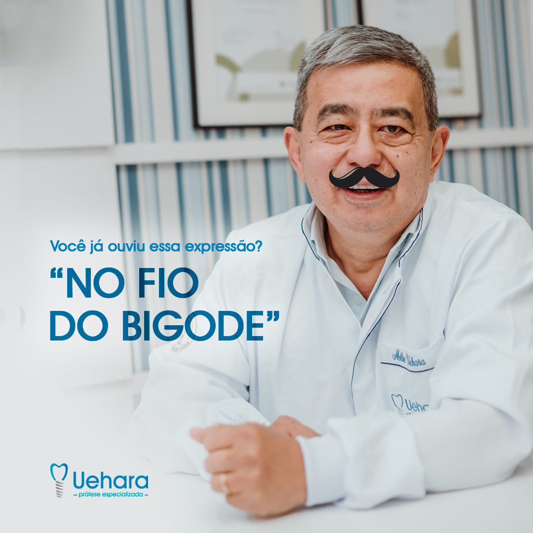 Expressão, 'no fio do bigode'